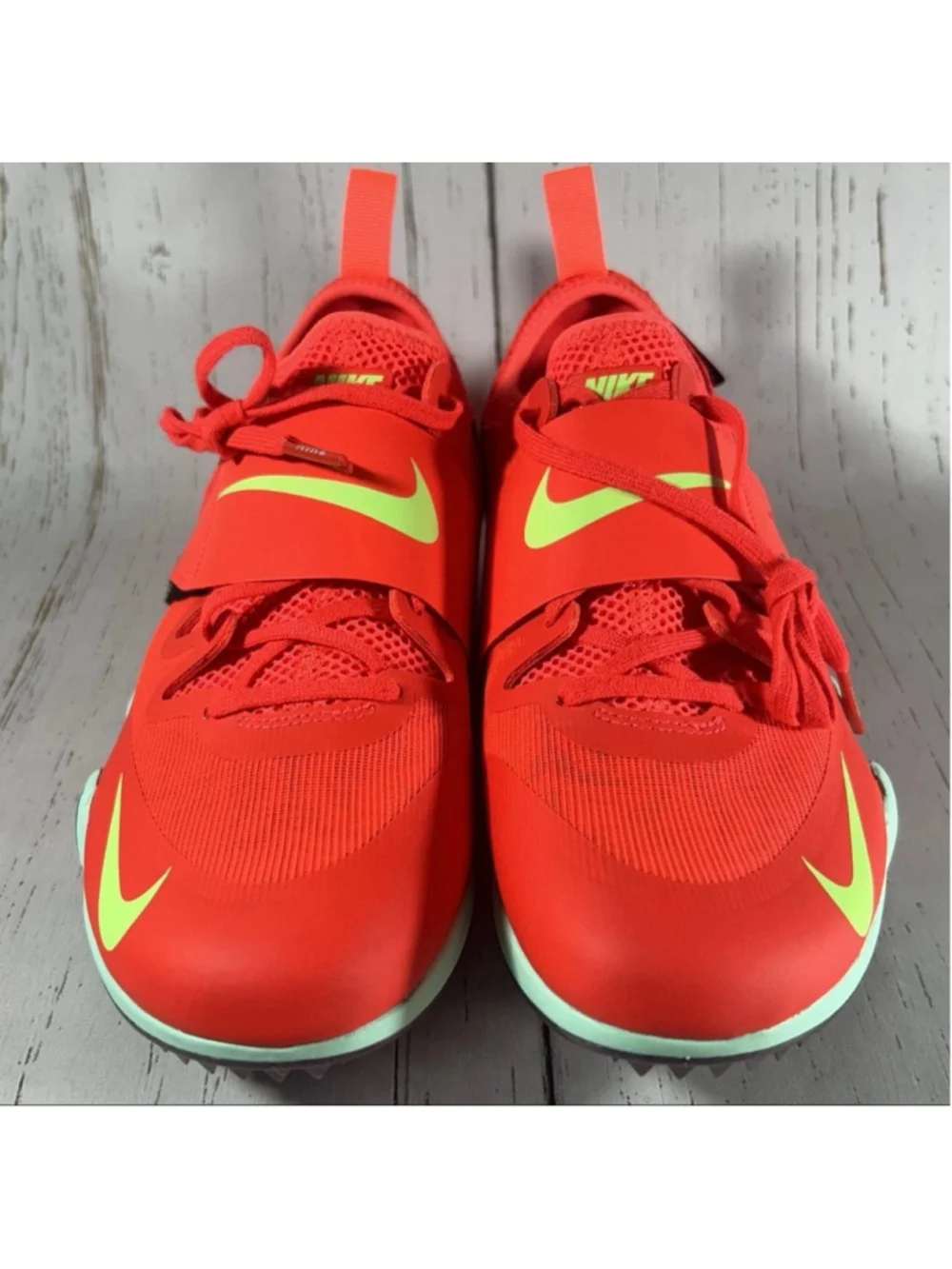 Nike Zoom Pole Vault Elite Track Shoes Coral Crimson Men's Size 9 FZ9649-600